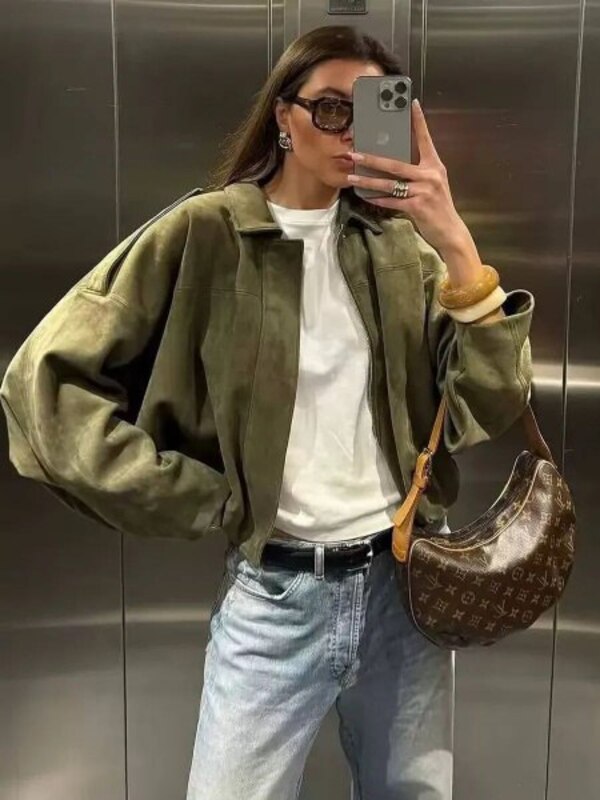 Jacket Women's Massimo Dutti Embroidered olive green Polyester silk, size 44, 46 Long bomber jacket Summer loose Polyfiber Not specified buy with delivery to OZON at a low price (2704978832)