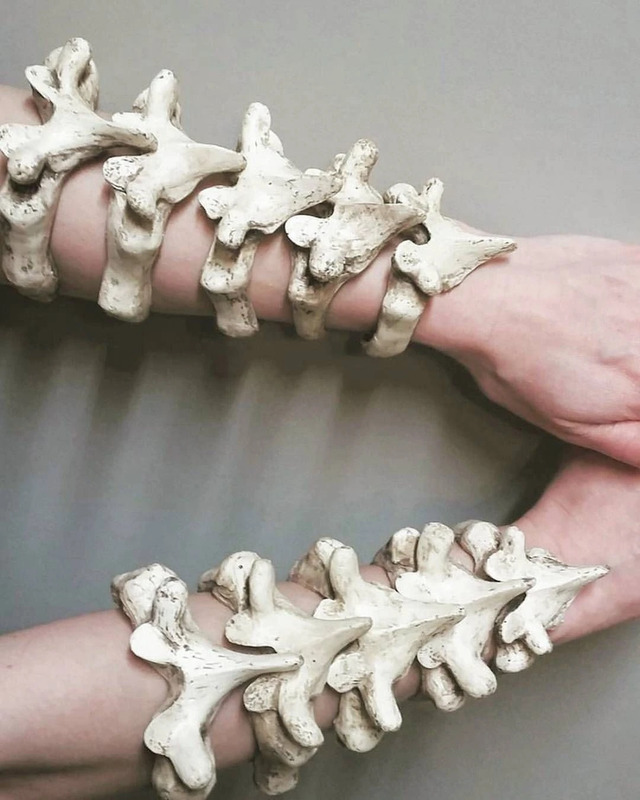 The Bones Bracelet by artist Artem Bobkov for the brand Personal Fears.