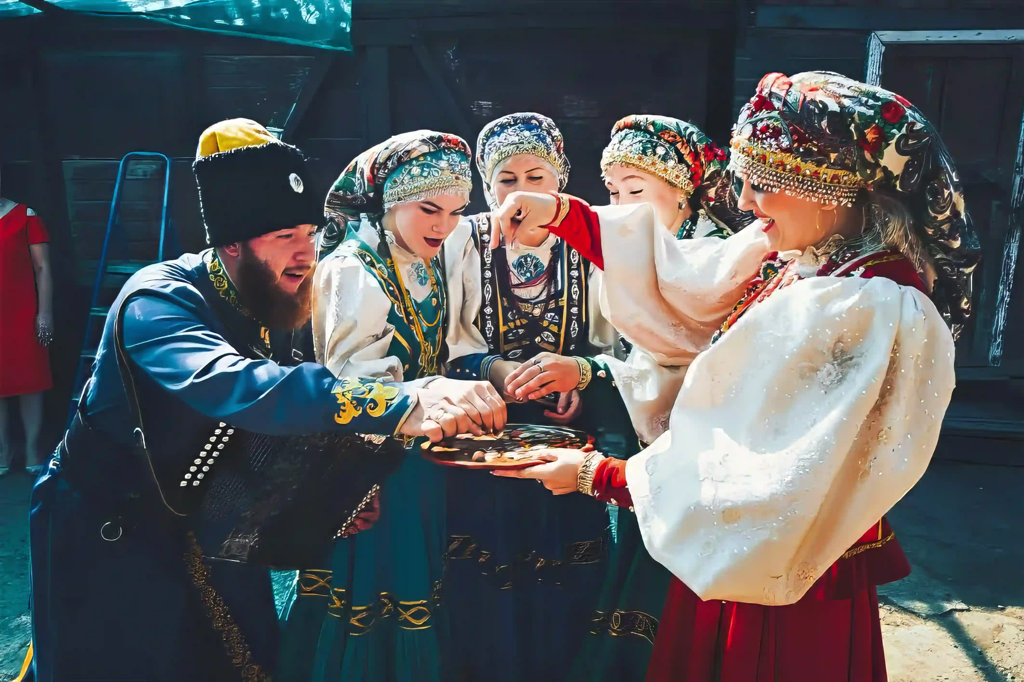 Традиционный казачий выкуп на свадьбу в Астрахани