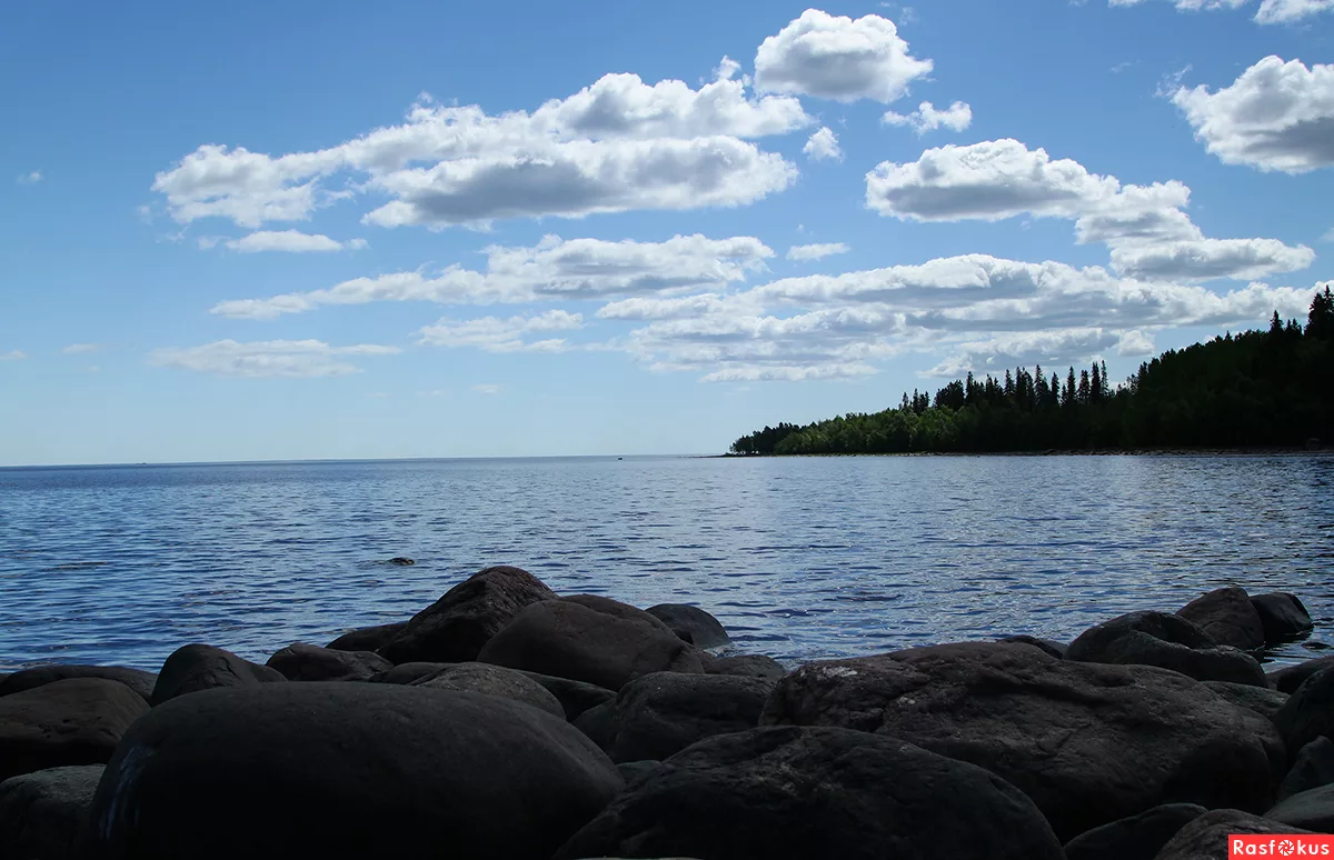 Вид на Ладожское озеро