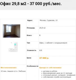 Аренда Офиса метро Люблино минифото 15