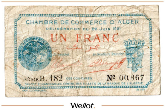 Изображение лота 1 Франк 1921 Алжир Торговая Палата