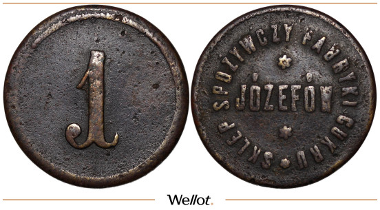 Изображение лота 1 Злотый ND Магазин Сахарного Завода Польша Юзефув