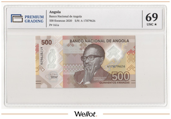 Изображение лота 500 Кванз 2020 Ангола PG 69+ UNC