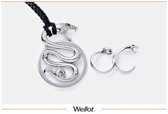 Колье и Кольцо c Бриллиантами "Змеи Boucheron" Франция