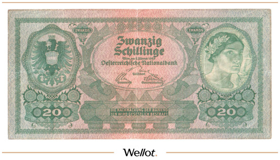 Изображение лота 20 Шиллингов 1925 Австрия
