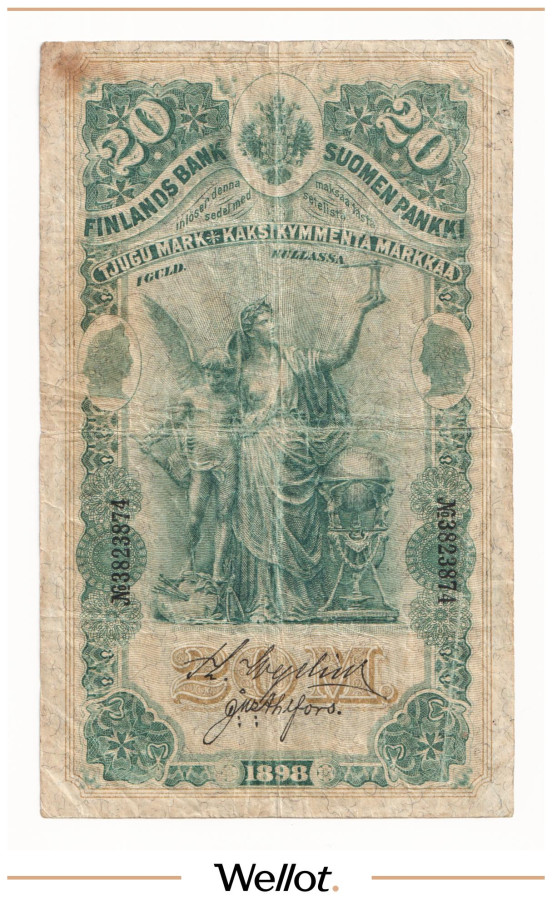 Изображение лота 20 Марок Золотом 1898 Российская Империя Финляндия