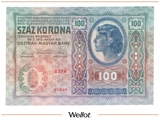 Изображение лота 100 Крон 1912 Австрия UNC