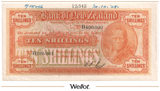 10 Шиллингов 1928 Новая Зеландия Пробные