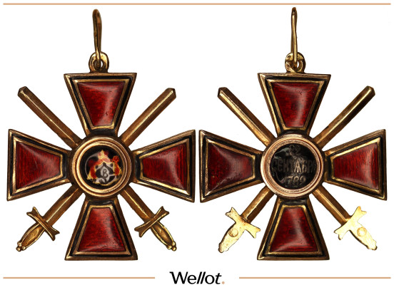 Изображение лота Знак Ордена ND (1910-1916) Св. Владимира с Мечами
