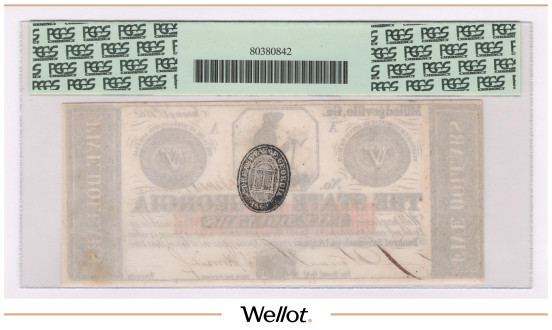 Изображение лота 5 Долларов 1862 Джорджия Милледжвилл PCGS 64 PPQ UNC