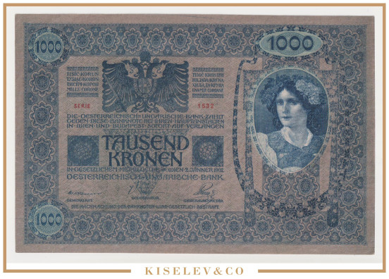 Изображение лота 1000 Крон 1902 (1919) Австрия