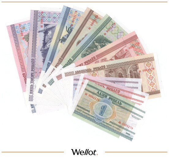 Изображение лота 1-10000 Рублей 2000 Беларусь Миллениум 10 шт UNC