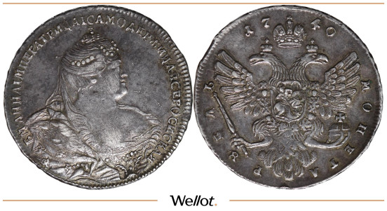 Изображение лота 1 Рубль 1740 Анна Иоанновна