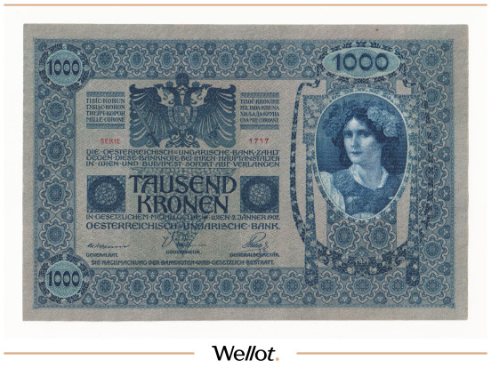 Изображение лота 1000 Крон 1902 (1919) Австрия UNC