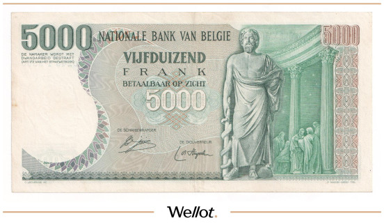 Изображение лота 5000 Франков 1977 Бельгия