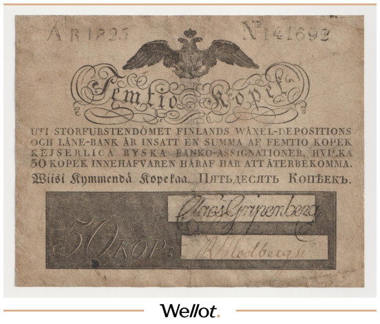 Изображение лота 50 Копеек 1825 Российская Империя Финляндия