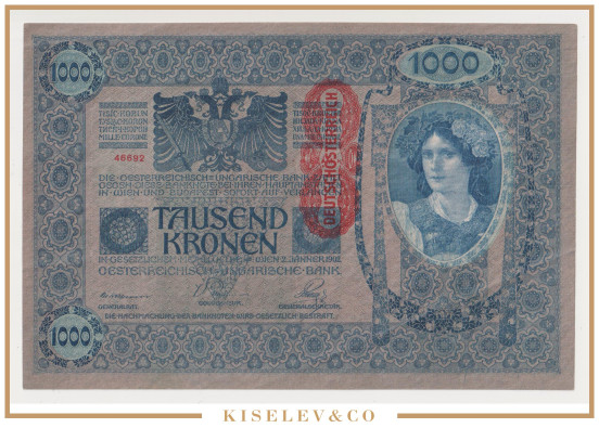 Изображение лота 1000 Крон 1902 (1919) Австрия