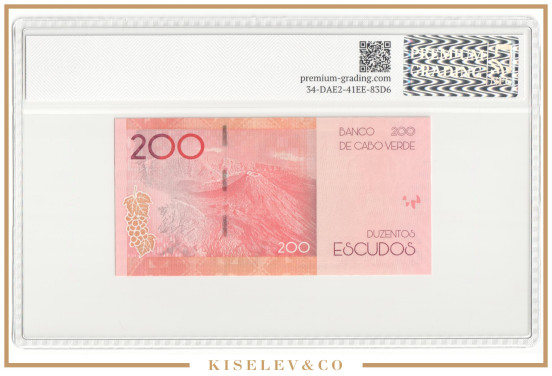 Изображение лота 200 Эскудо 2019 Кабо-Верде PG 67+ UNC