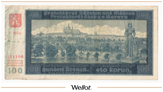 Изображение лота 100 Крон 1940 Богемия и Моравия