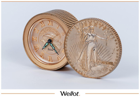 Изображение лота Часы с Изображением Самой Дорогой в Мире Монеты
