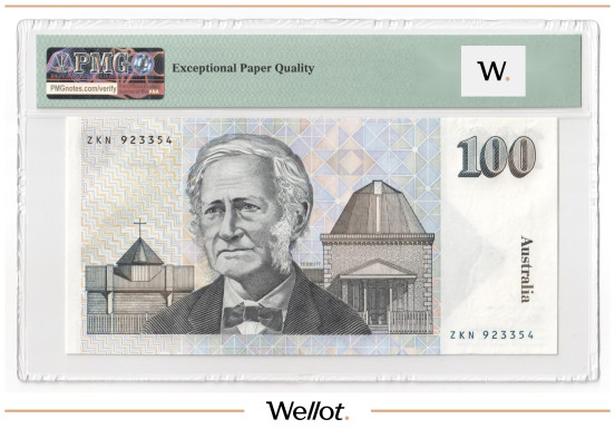 Изображение лота 100 Долларов ND (1992) Австралия PMG 65 EPQ UNC