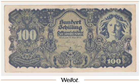 Изображение лота 100 Шиллингов 1945 Австрия