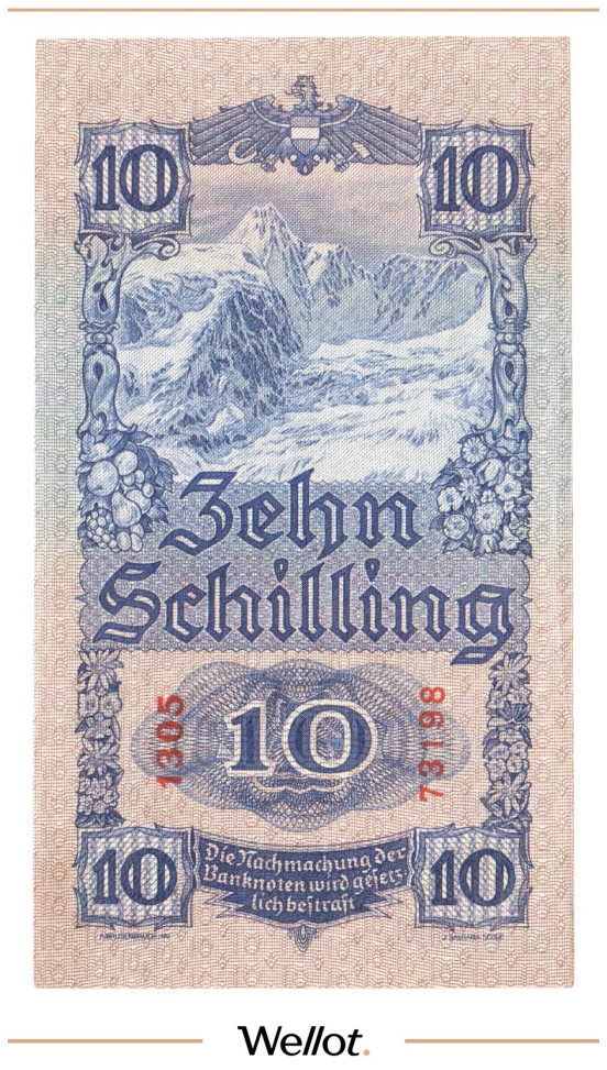 Изображение лота 10 Шиллингов 1933 Австрия AUNC