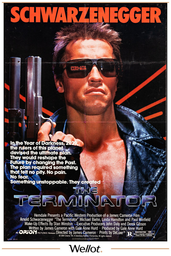 Изображение лота Плакат Фильма "Терминатор" (Арнольд Шварцнегер) 1984 США