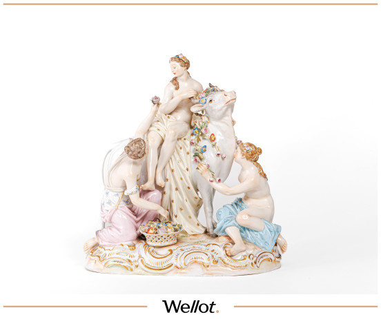 Изображение лота Скульптурная Группа «Похищение Европы» конец XIX века Германия Мейсен