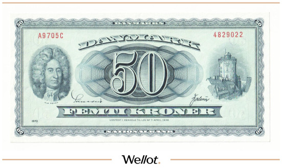 Изображение лота 50 Крон 1970 Дания AUNC