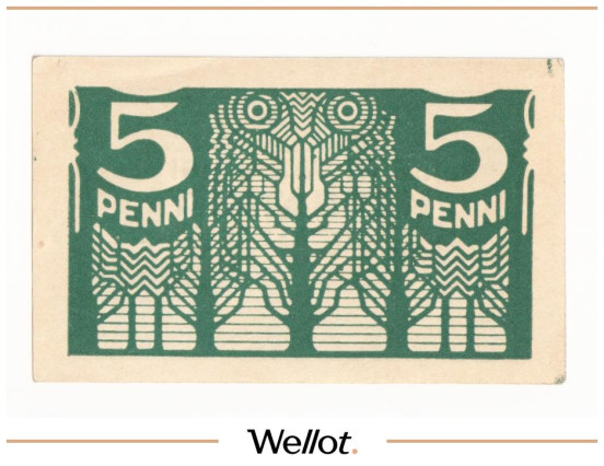 Изображение лота 5 Пенни ND (1919) Эстония UNC-