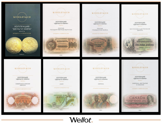 Изображение лота Серия Книг «Деньги Мира» 2023-2024 гг. Киселев и Ко (ныне Wellot)