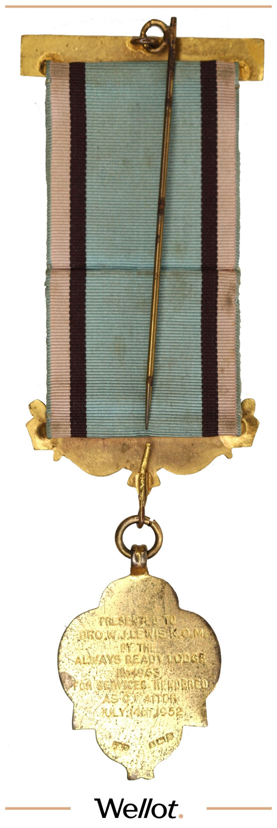 Изображение лота Масонский Знак 1952 Георг VI Великобритания