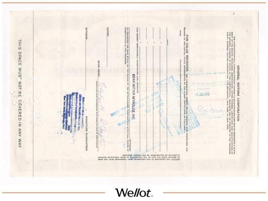 Изображение лота Акция General Motors 1965