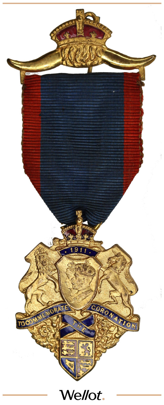 Изображение лота Масонский Знак 1911 Георг V Коронация Великобритания