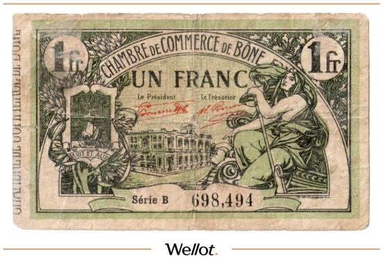 Изображение лота 1 Франк 1921 Алжир Бон Торговая Палата