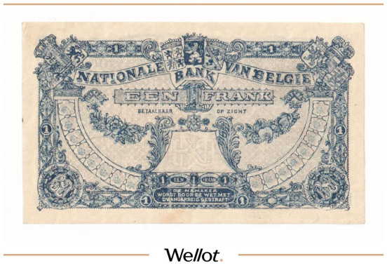 Изображение лота 1 Франк 1920 Бельгия UNC-