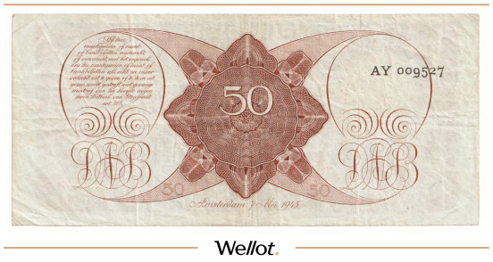 Изображение лота 50 Гульденов 1945 Нидерланды