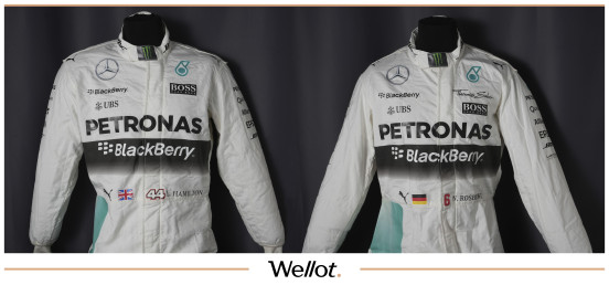Экипировка Льюиса Хэмилтона и Нико Росберга Mercedes-AMG Petronas 2015