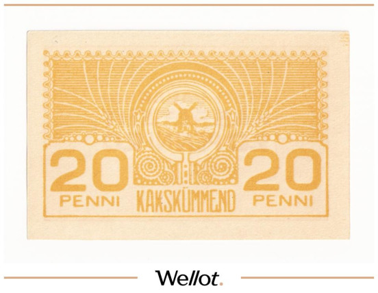 Изображение лота 20 Пенни ND (1919) Эстония UNC