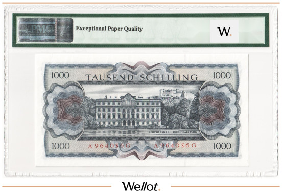 Изображение лота 1000 Шиллингов 1966 Австрия PMG 67 EPQ UNC