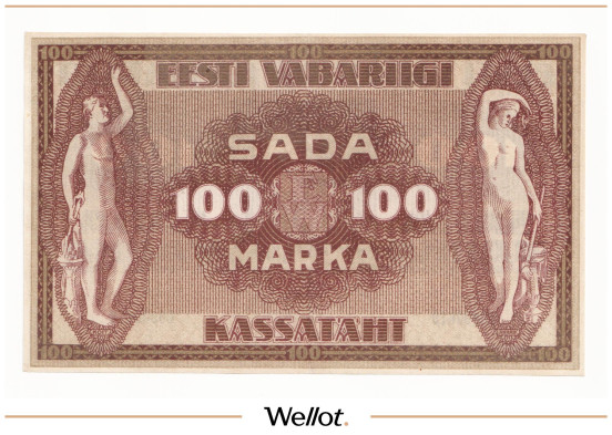 Изображение лота 100 Марок 1919 Эстония UNC
