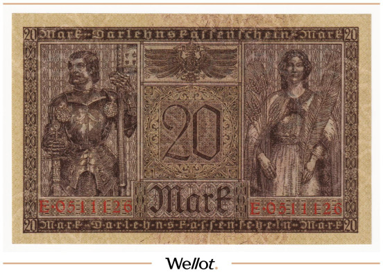 Изображение лота 20 Марок 1918 Германия UNC