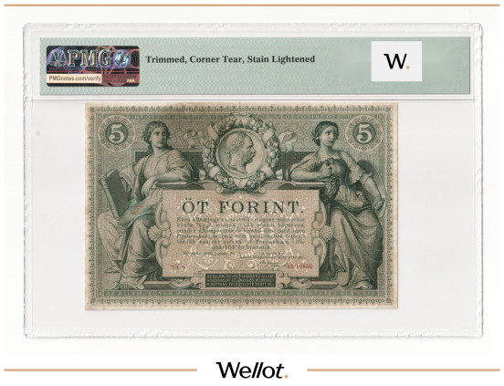 Изображение лота 5 Гульденов 1881 Австрия PMG 35 VF