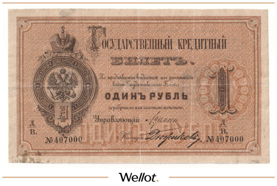 Изображение лота 1 Рубль 1884 Российская Империя