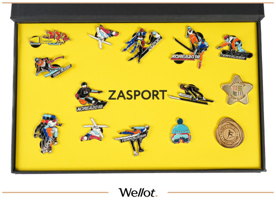 Изображение лота Набор Значков Zasport Олимпийские Игры 2018 Пченхан