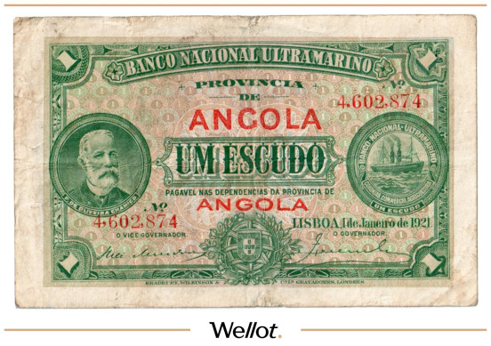 Изображение лота 1 Эскудо 1921 Ангола