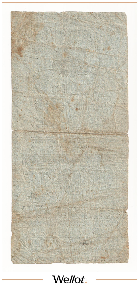 Изображение лота 25 Гульденов 1784 Австрия Формуляр