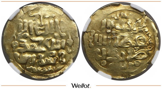 Изображение лота Динар 1229-1241 Угедей Великая Монгольская Империя ННР AU Det